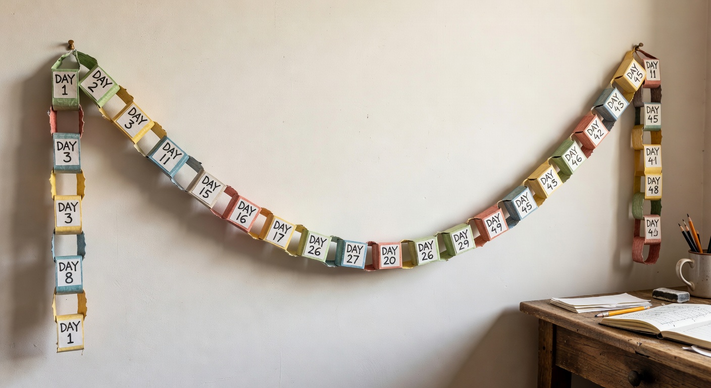 Habit chain metaphor showing linked daily behaviours